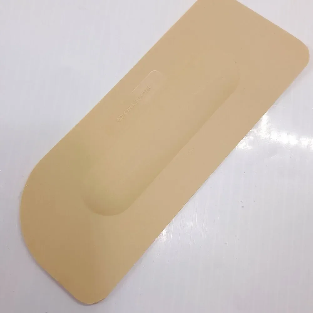 Tupperware Spatula Spreader plastic rounded edge almond beige brown made Mexico